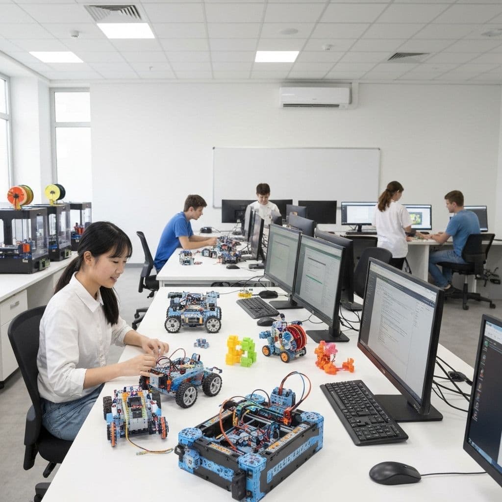 A safe and organised school STEM laboratory ready for learners